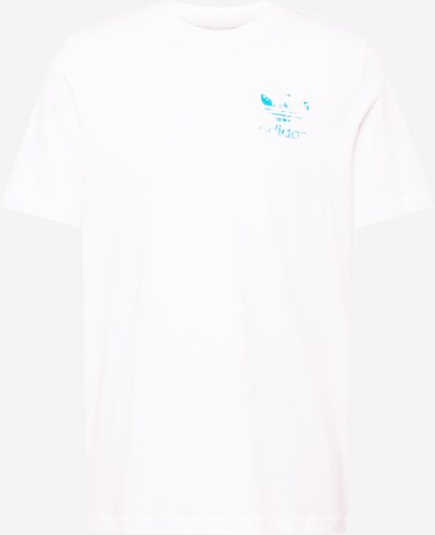 ADIDAS ORIGINALS T-Shirt 'Graphics Cloudy Trefoil' in aqua / weiß, Produktansicht