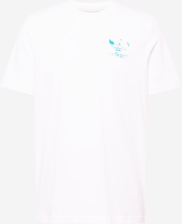 ADIDAS ORIGINALS Shirt 'Graphics Cloudy Trefoil' in White: front