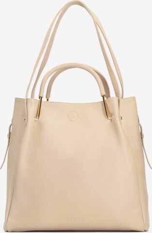 Kazar Handtasche in Beige: predná strana