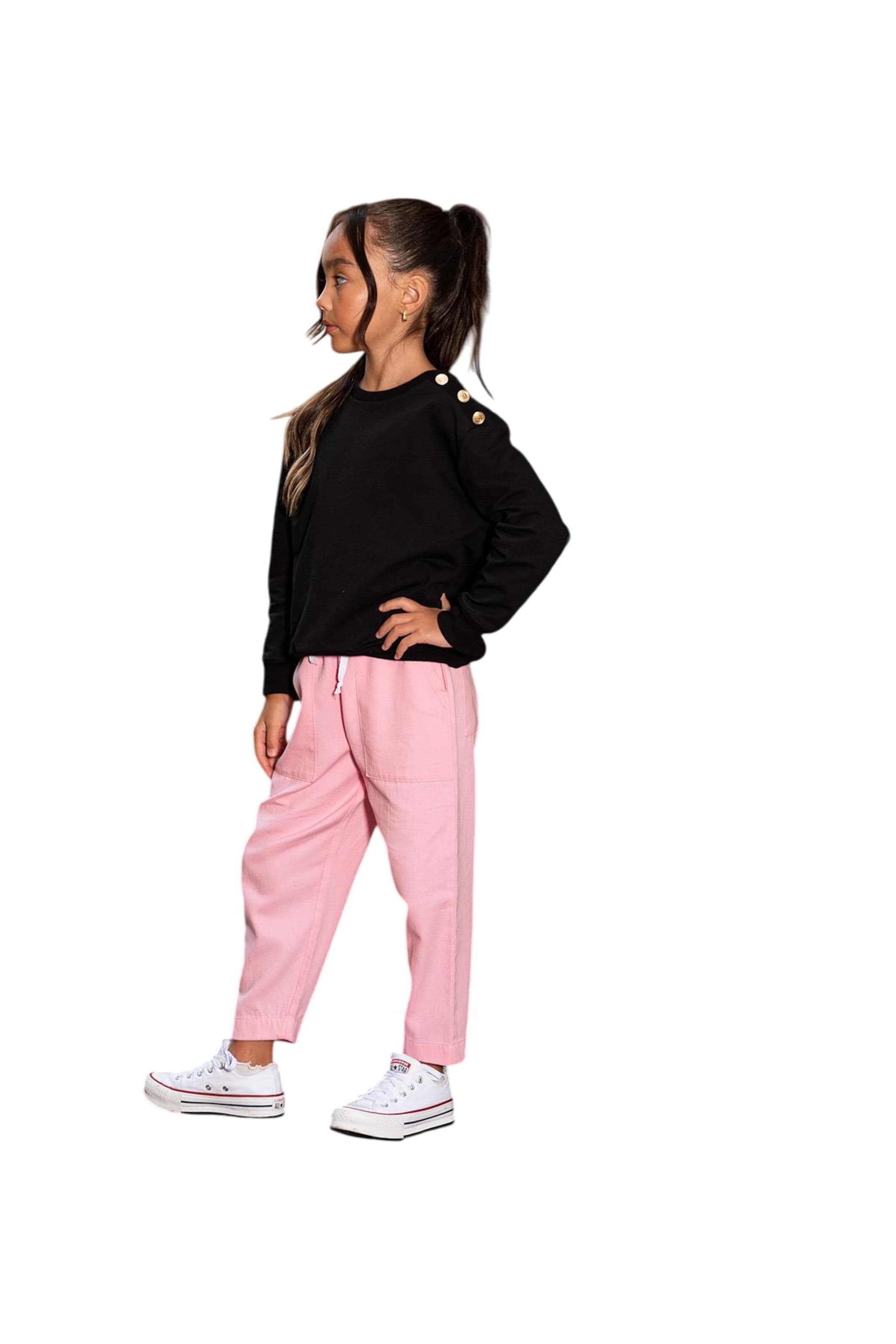 For You Moda Set in Pink: front