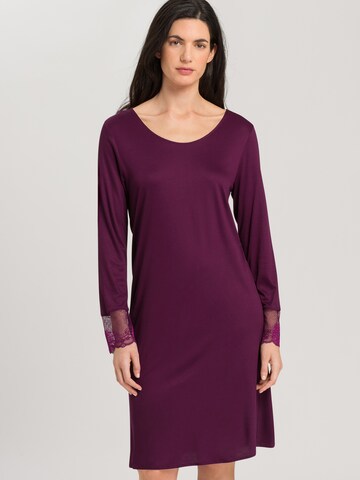 Hanro Nightgown 'Lovis' in Purple: front