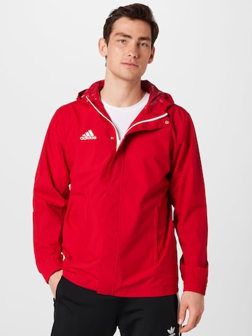 ADIDAS SPORTSWEAR Athletic Jacket 'Entrada' in Red: front