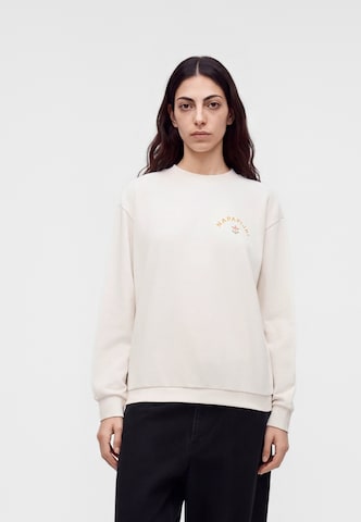 NAPAPIJRI Sweatshirt 'B-Bliss' in Wit: voorkant