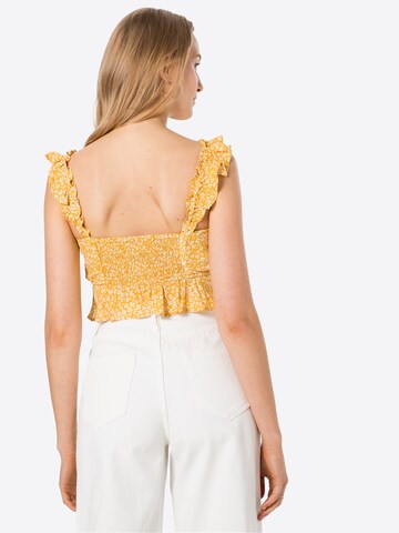 Bardot Top in Yellow