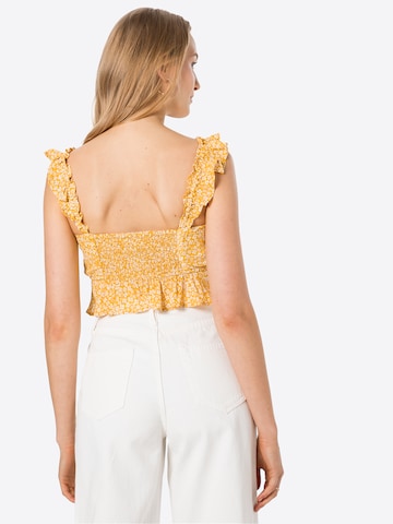 Bardot Top in Yellow