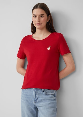 s.Oliver Shirt in Rood: voorkant
