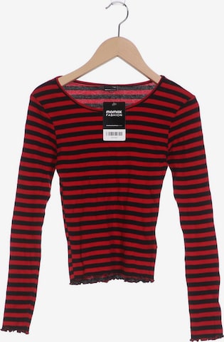 Gina Tricot Langarmshirt XS in Rot: predná strana