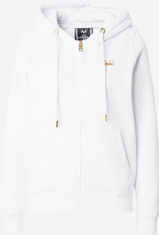 19V69 ITALIA Sweat jacket 'BIANCA' in White: front