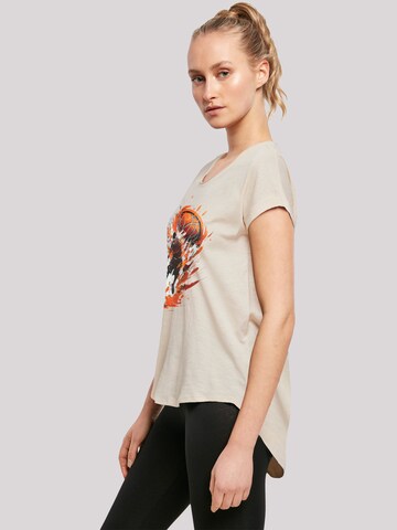 T-shirt 'Basketball Sports Collection Orange Splash' F4NT4STIC en beige