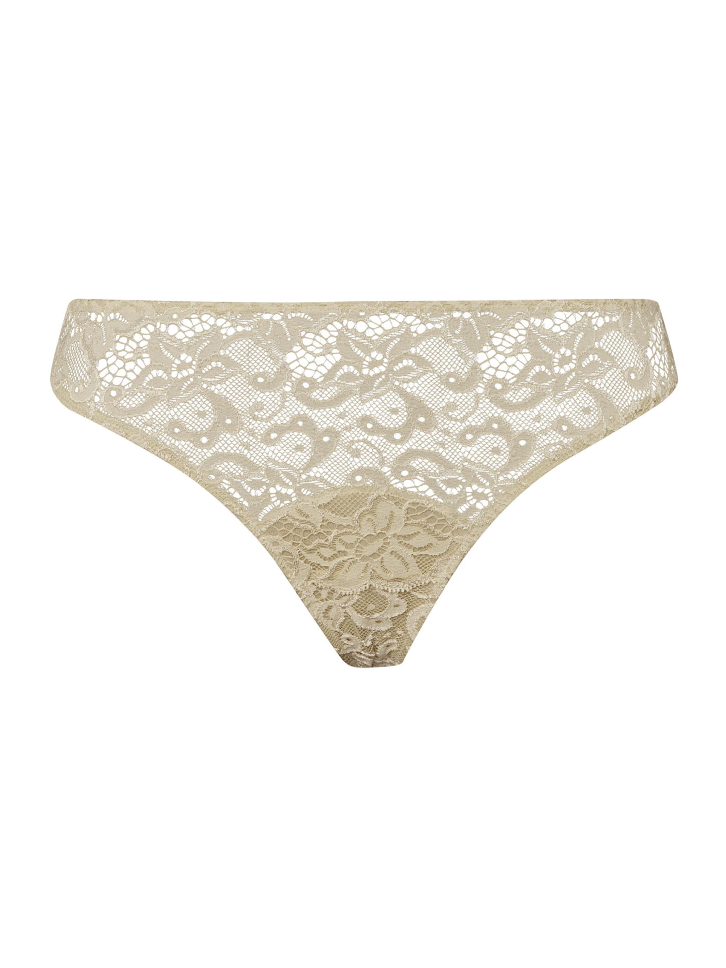 Hanro - Tanga ' Moments ' em bege: frente