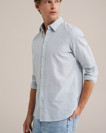 Coupe regular Chemise WE Fashion en bleu