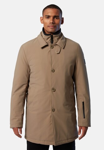 North Sails Between-Seasons Coat in Brown: front