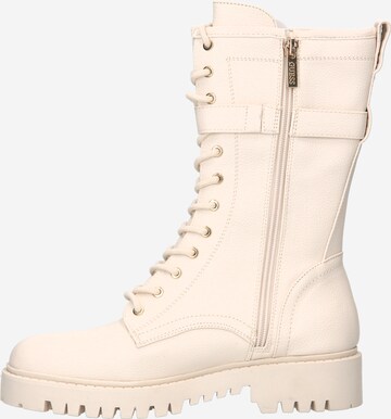 GUESS Lace-up boot 'ORISS' in Beige