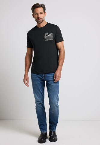 Street One MEN T-shirt in Schwarz