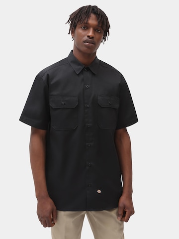 DICKIES Comfort Fit Paita 'Work Shirt' värissä musta: edessä