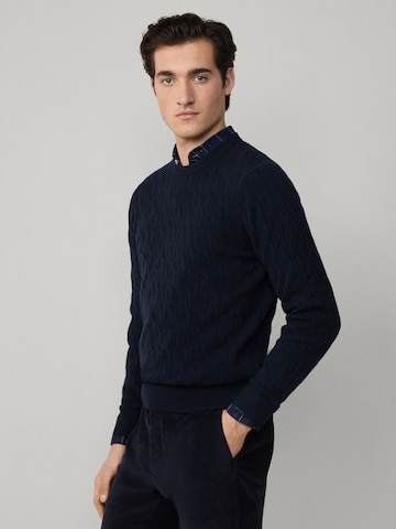 Hackett London Svetr – modrá: přední strana