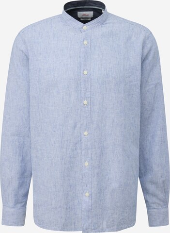 s.Oliver Regular fit Button Up Shirt in Blue: front