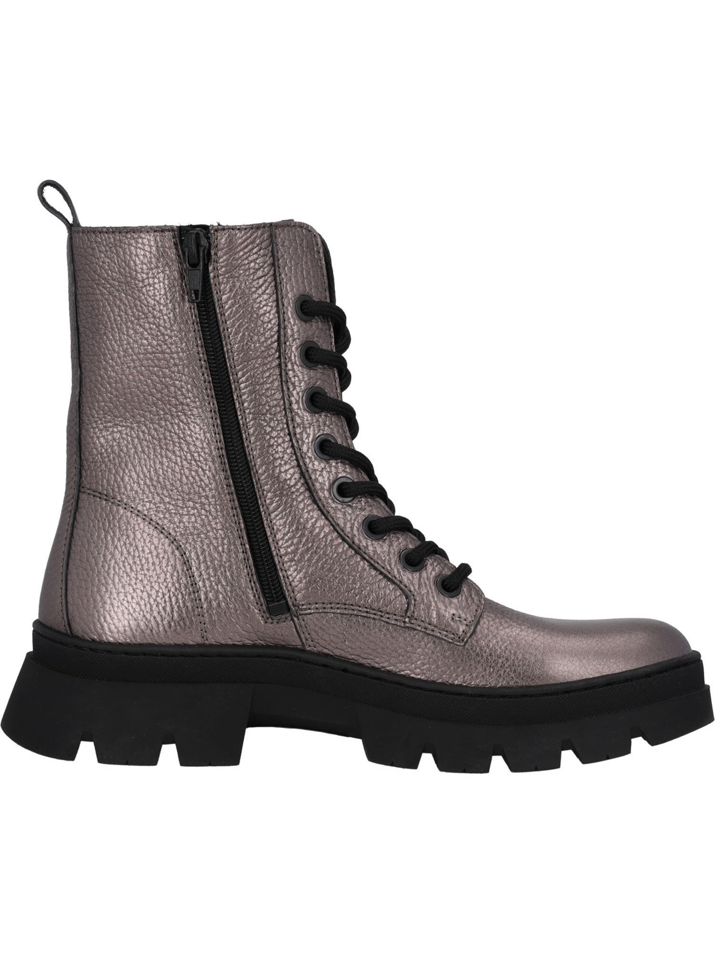 Palado - Botines con cordones en plata