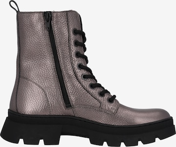 Palado - Botines con cordones en plata