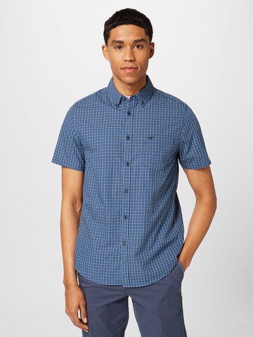 MUSTANG Regular fit Button Up Shirt 'Collin' in Blue: front