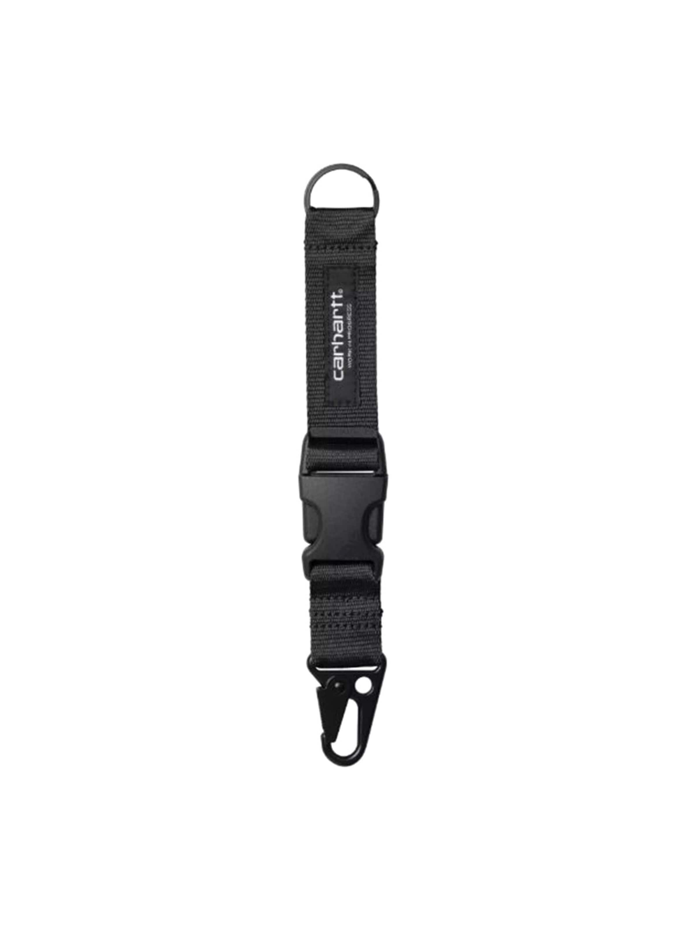 Carhartt WIP Nøglering 'Click Keyholder Black' i sort: forside