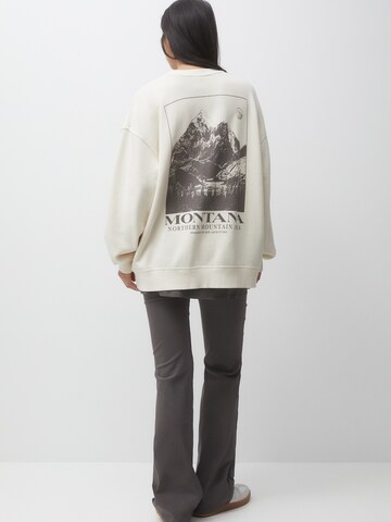 Pull&Bear Sweatshirt in Beige