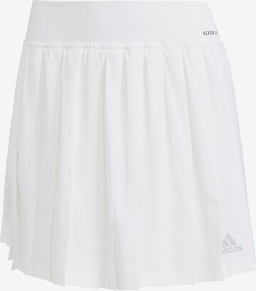 ADIDAS SPORTSWEAR Αθλητική φούστα 'Club Pleated' σε λευκό: μπροστά