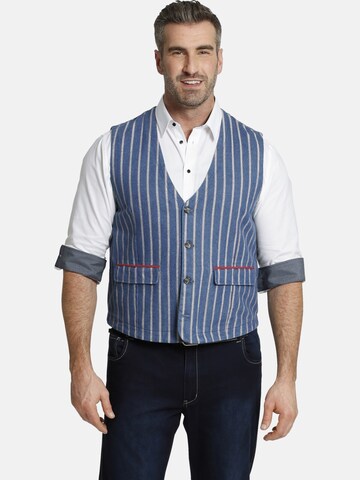 Charles Colby Suit Vest 'Duke Firth' in Blue: front