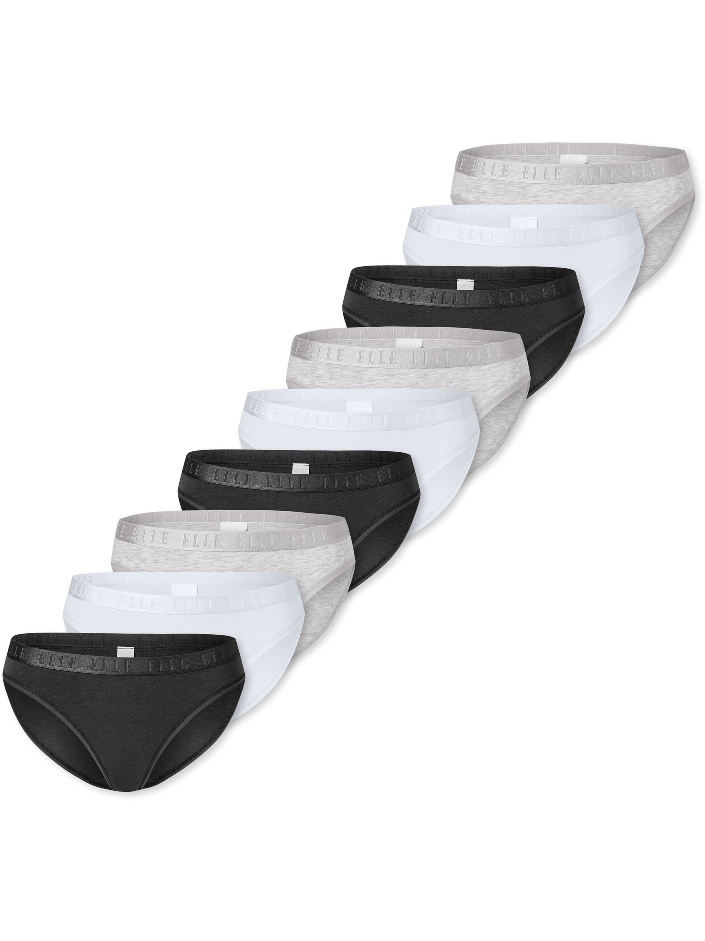 ELLE Slip ' Super Soft ' in Black: front