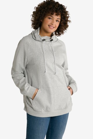 Ulla Popken Sweatshirt in Grijs: voorkant