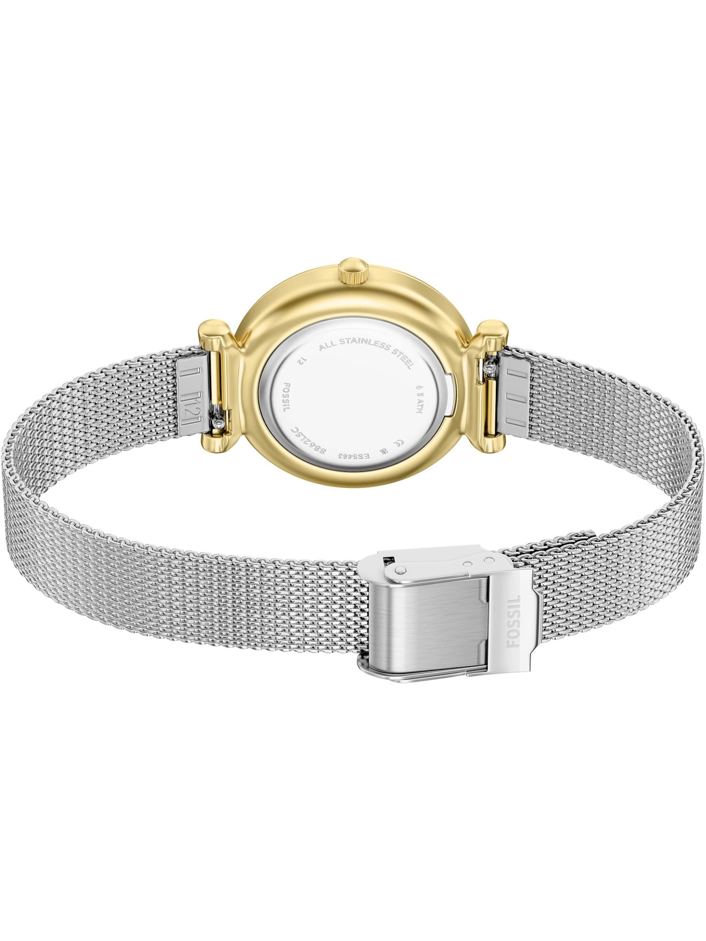 FOSSIL Analoguhr in Silber