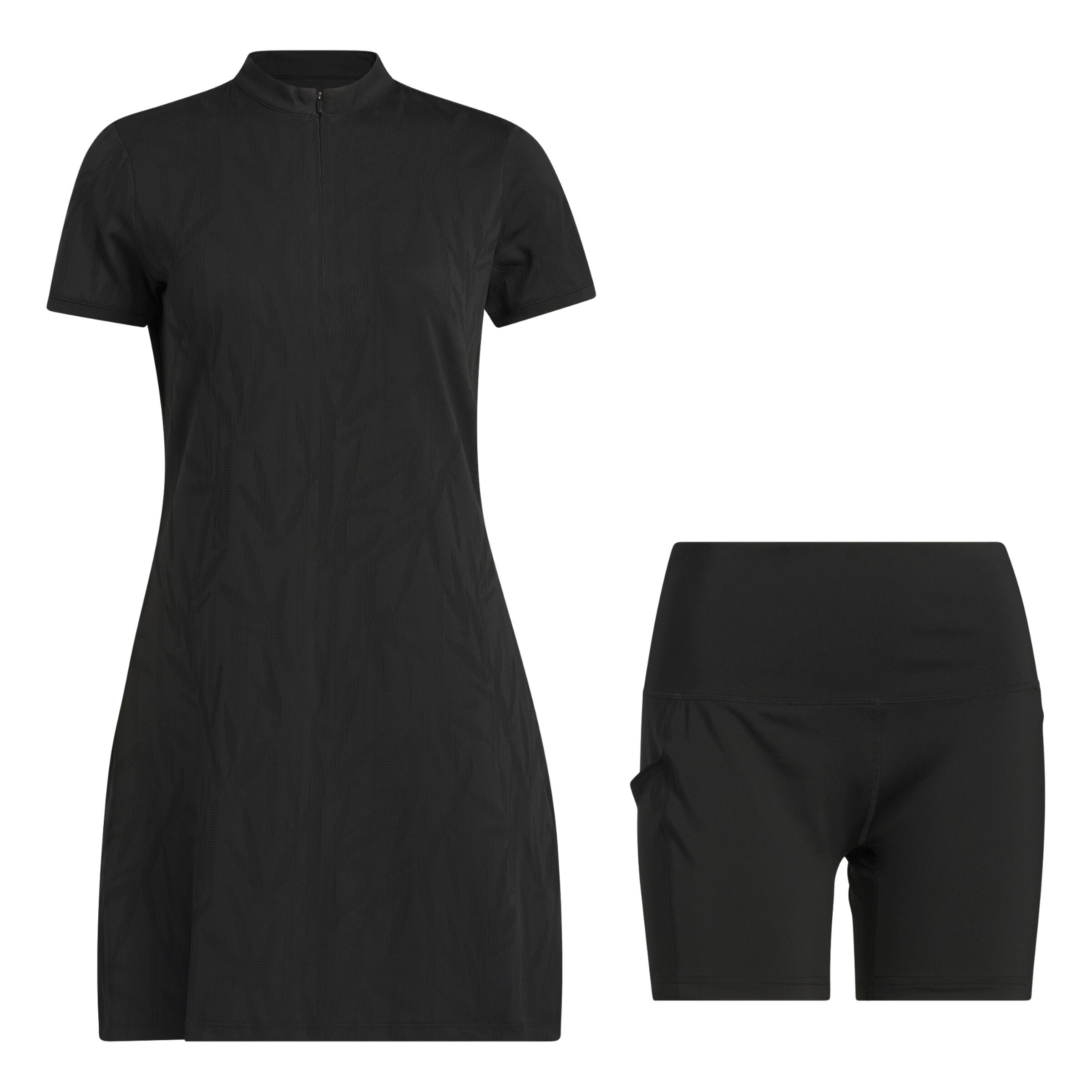 ADIDAS PERFORMANCE Set: Sportkleid und Shorts &#x27;Go-To&#x27; in Schwarz: Vorderseite