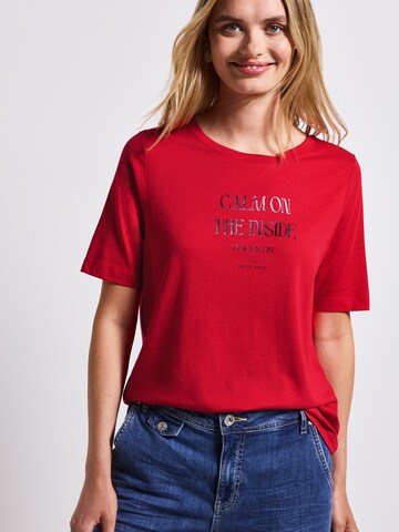 Tricou de la STREET ONE pe roșu: față