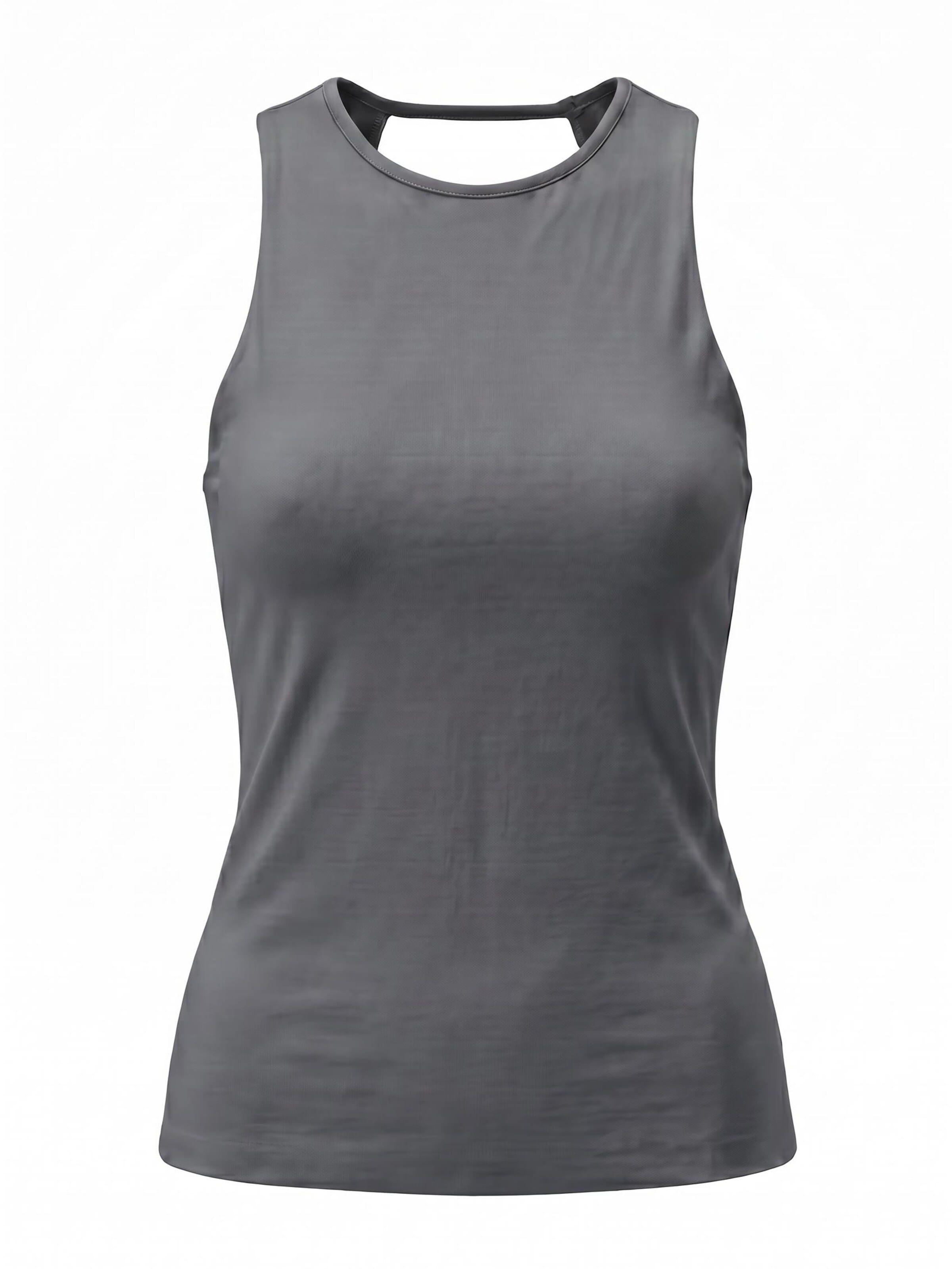 LOTUSCRAFTS Sports Top 'ALA Tank Tee' in Grey: front