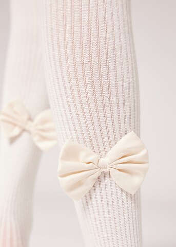 CALZEDONIA Tights in White