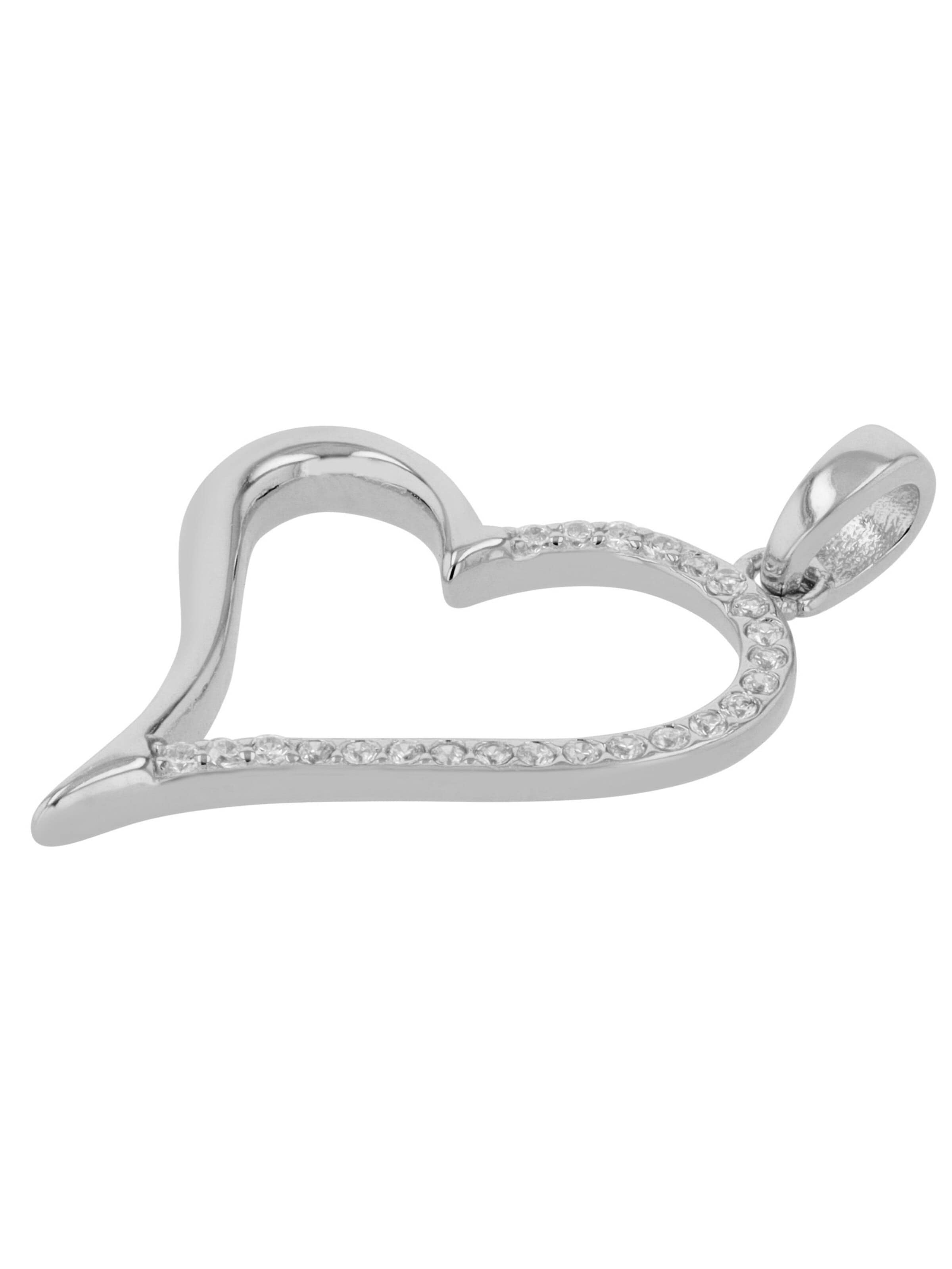 Akzent Pendant '"Avia" aus 925 Sterlingsilber, rhodiniert, langlebig' in Silver: front