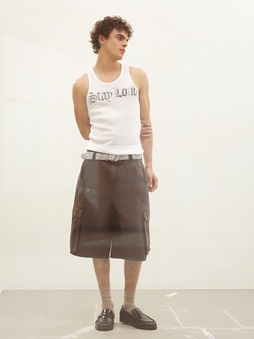 Bershka Top in Weiß