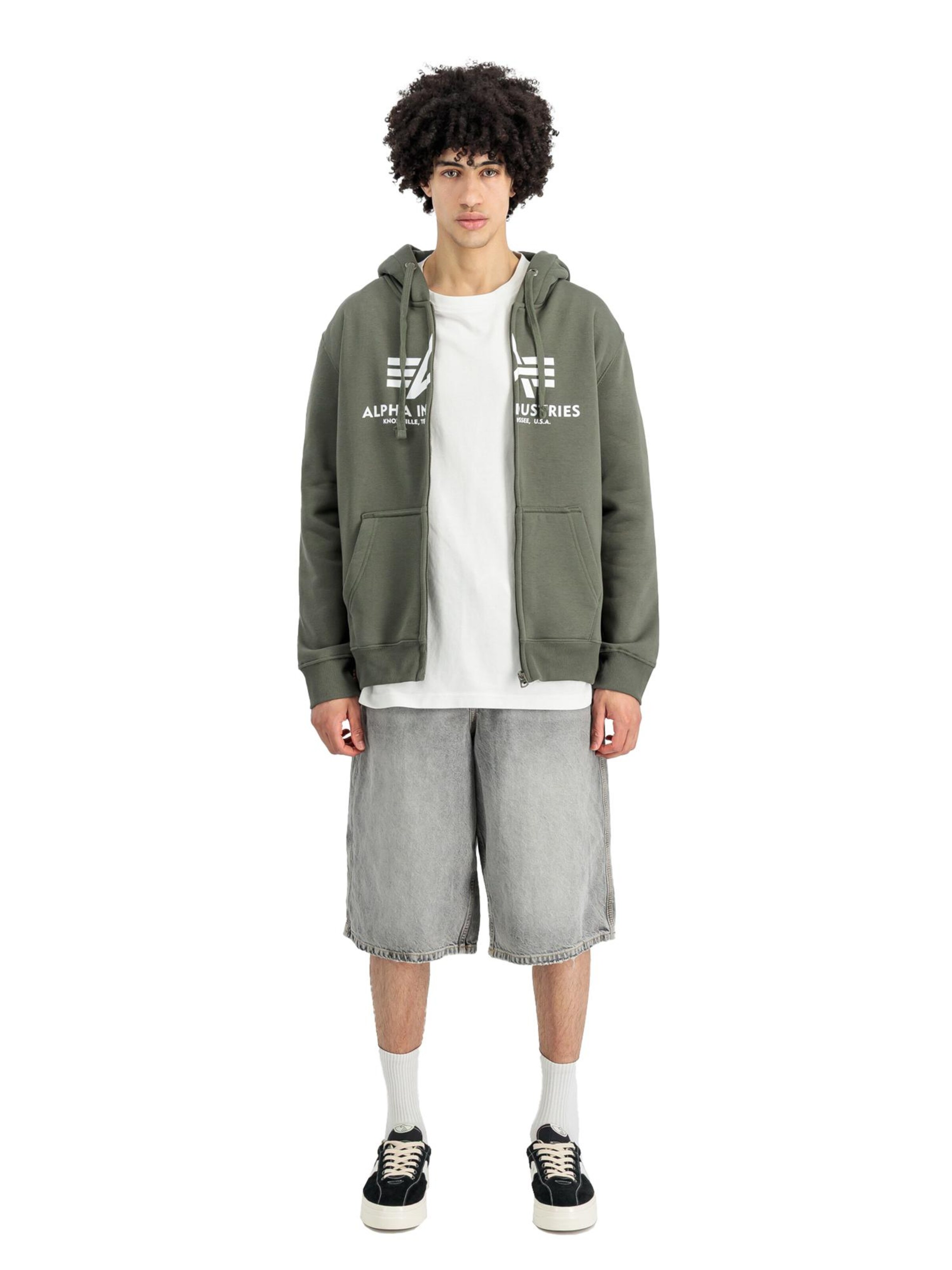 Veste de survêtement ALPHA INDUSTRIES en vert