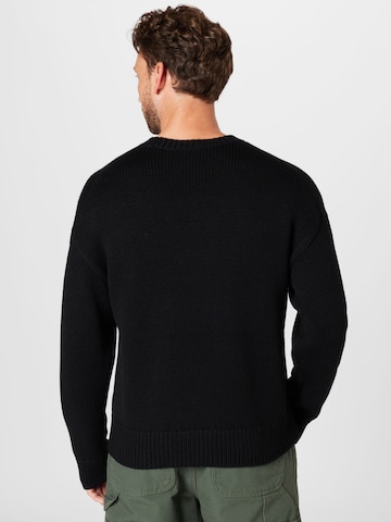 HUGO Red - Pullover 'Slogonon' em preto