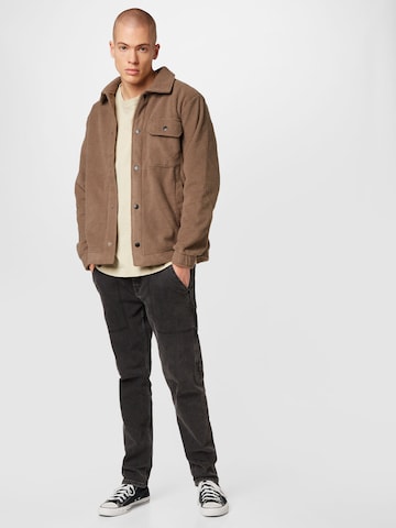 HOLLISTER Fleecejacke in Braun