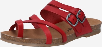 COSMOS COMFORT T-Bar Sandals in Red: front