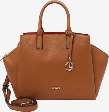 L.CREDI Handbag 'Kira' in Brown: front