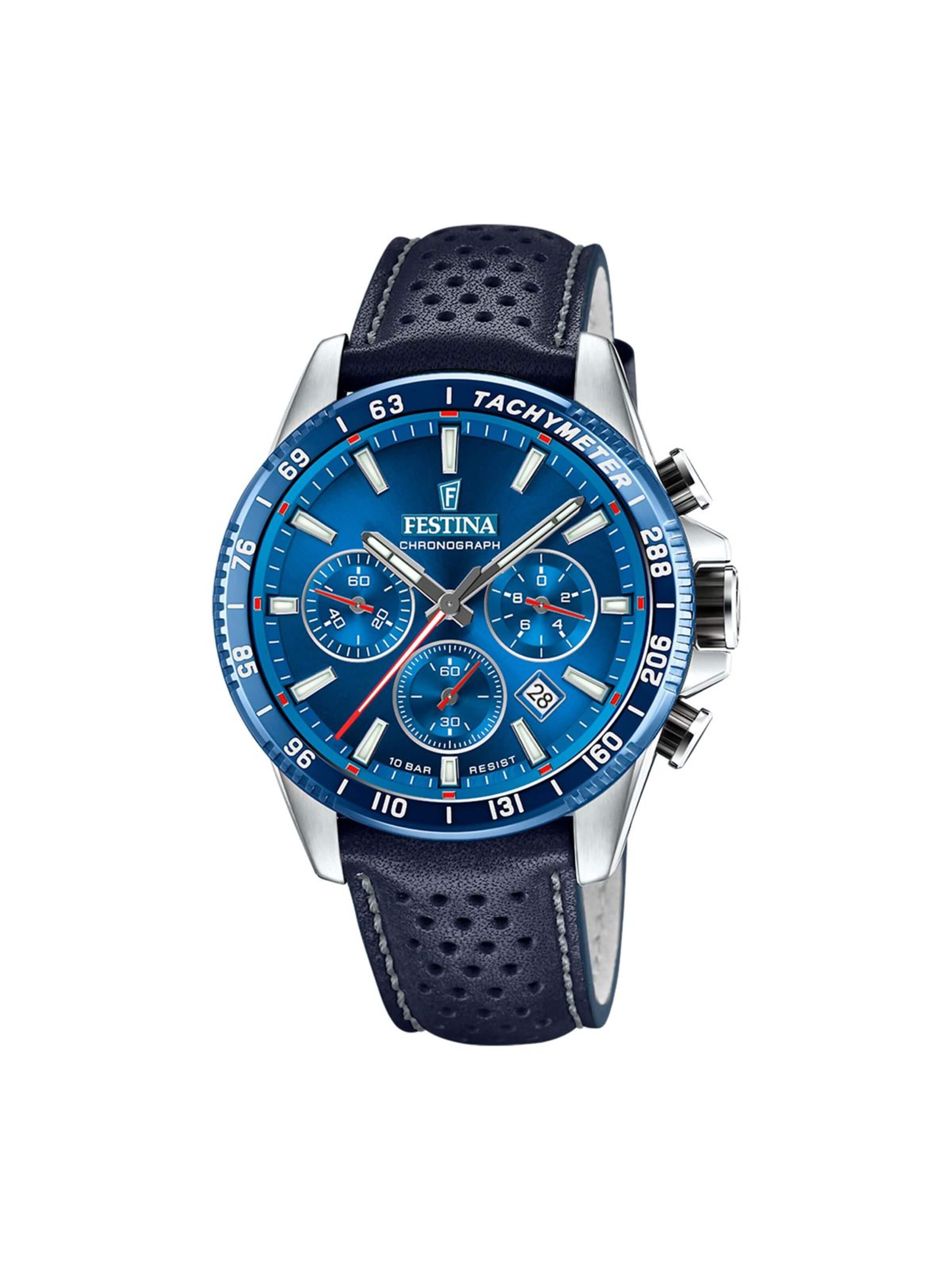 Montre à affichage analogique FESTINA en bleu : devant