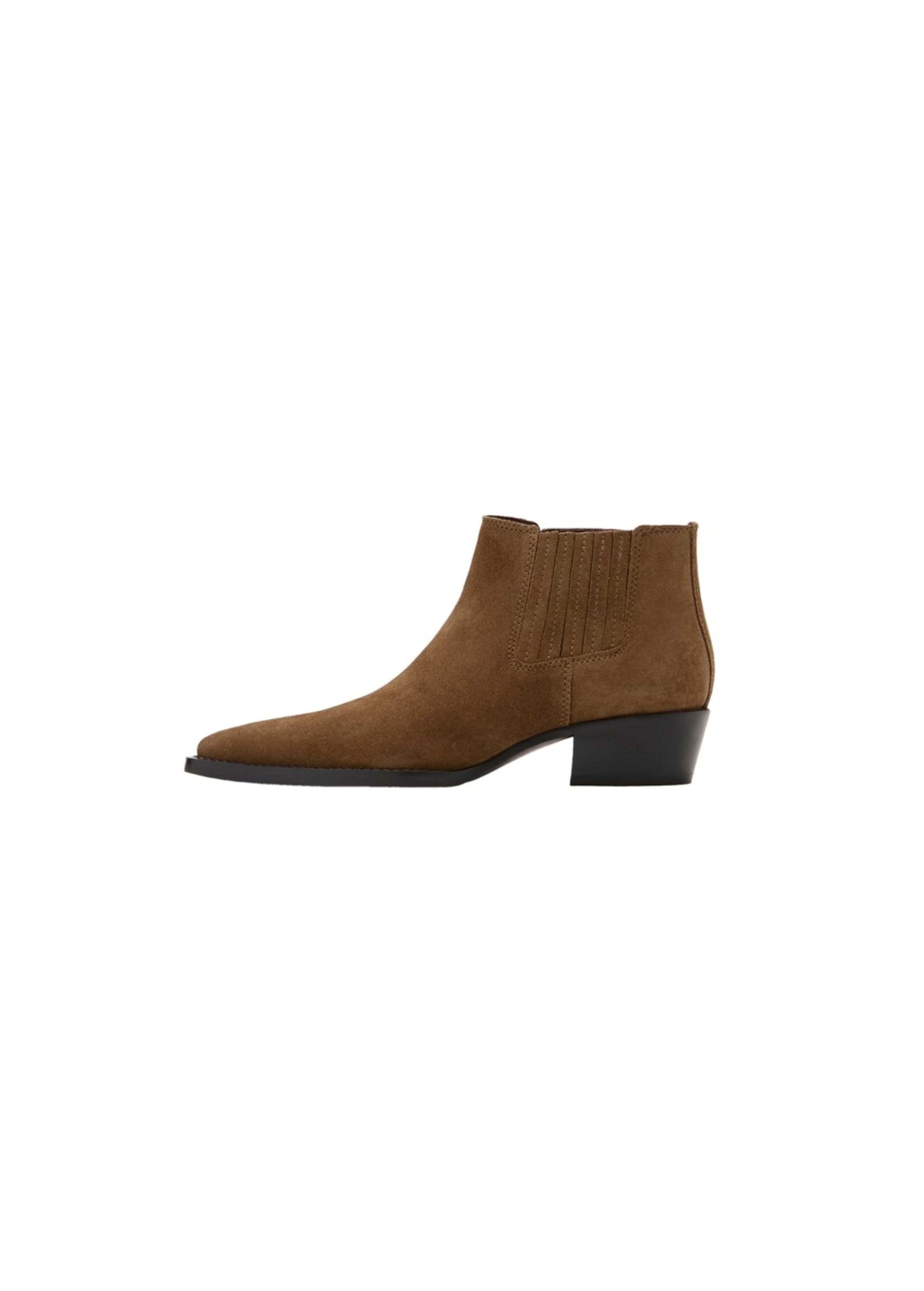MANGO Chelsea Boots 'Chela' in Brown: front