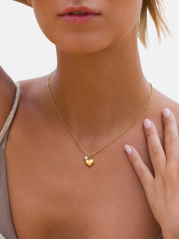Chaîne 'Herz' GOOD.designs en or : devant