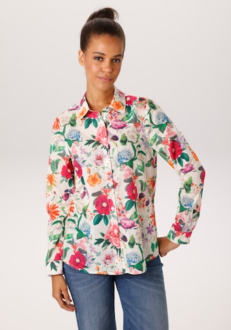 Aniston CASUAL Blouse in Beige: front