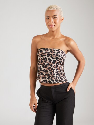 ABOUT YOU Топ 'Mieke' в Коричневый: спереди