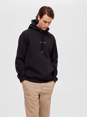 SELECTED HOMME Sweatshirt 'Hankie' i svart