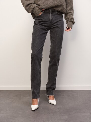 RÆRE by Lorena Rae Regular Jeans 'Falda' in Grijs: voorkant