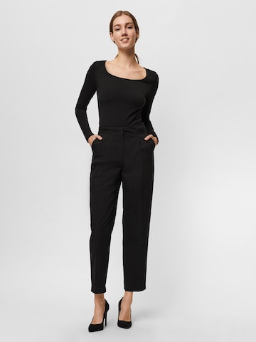 VERO MODA Loose fit Trousers with creases in Black